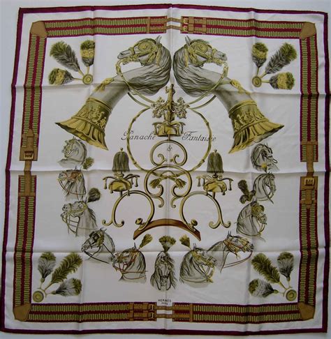 ranache fantaisie hermes vintage scarve|Panache et Fantaisie Hermes Scarf .